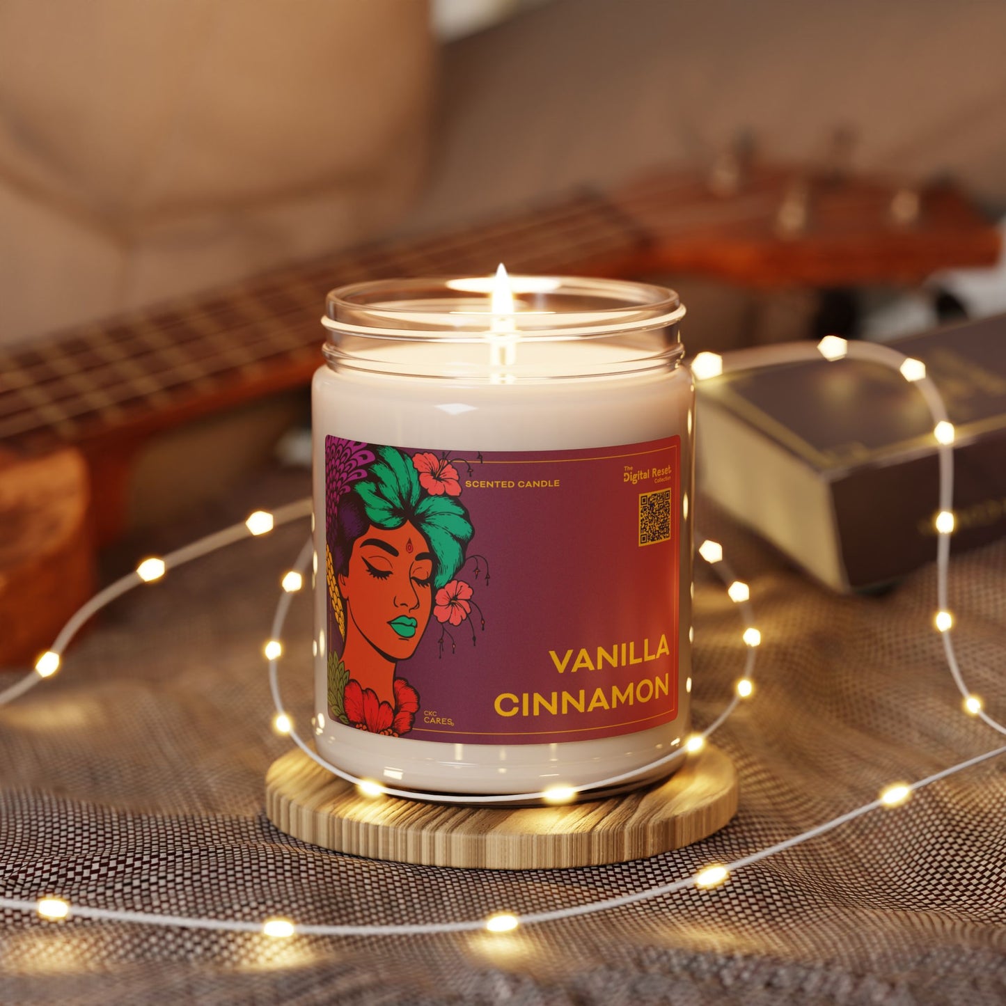 CKC Cares' Chillax Collection: Vanilla Cinnamon Aromatherapy Candle - Your Comfort Digital Reset Companion