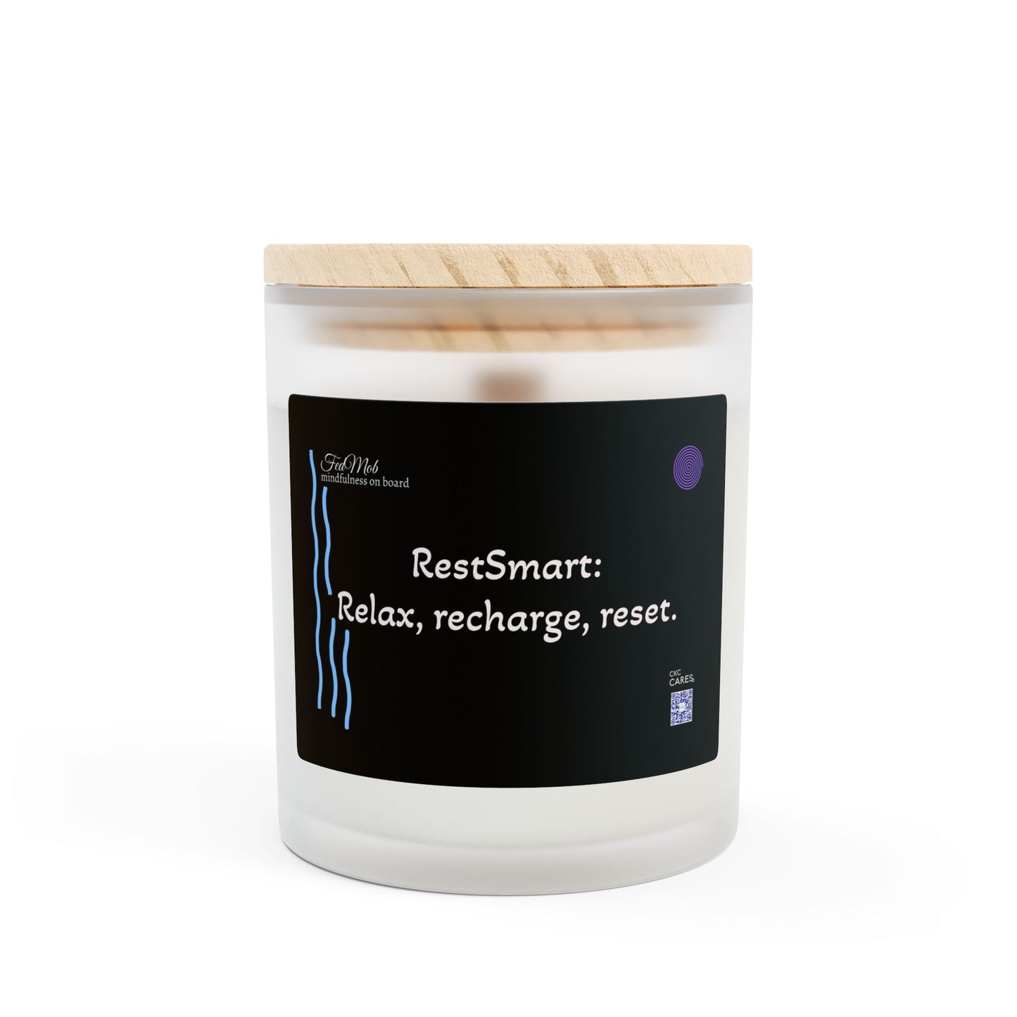 CKC Cares' RestSmart Candle Frosted Glass Candle, 11oz