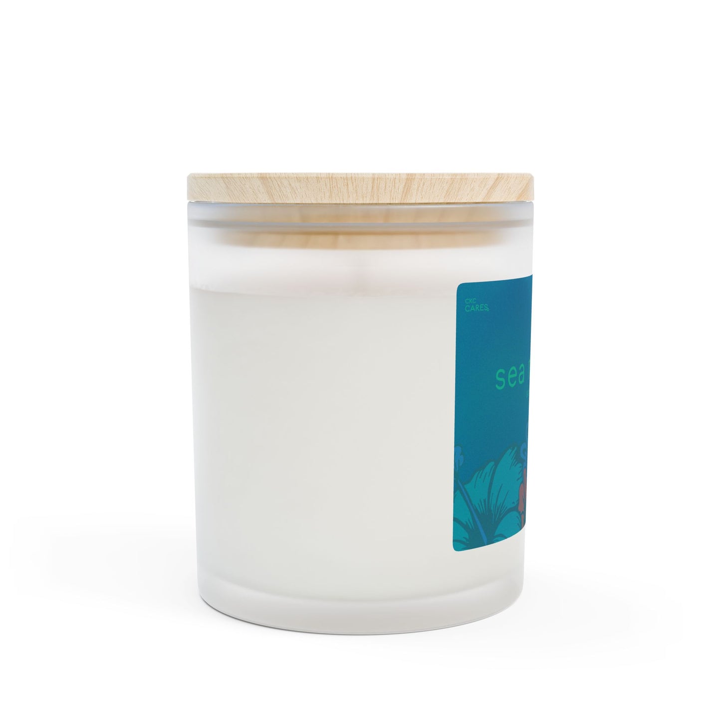 CKC Cares' Zen Collection: Sea Minerals Frosted Glass Candle - A Digital Reset Companion for Sustainable Energy