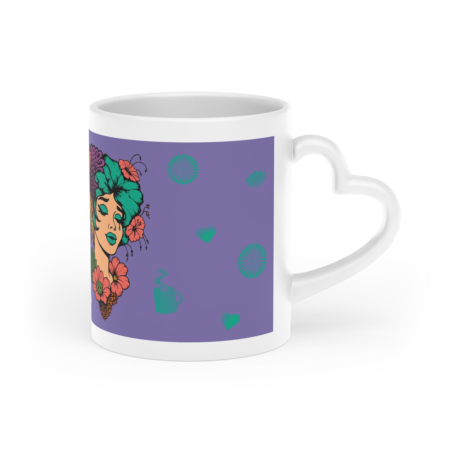 FedMUG Heart-Shaped Mug (Girl 2)