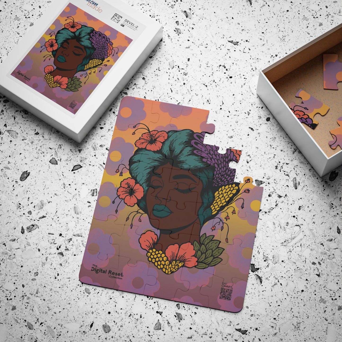 Creative Bloom - 30-Piece Mindful Focus Puzzle w/cybersecurity awareness studio