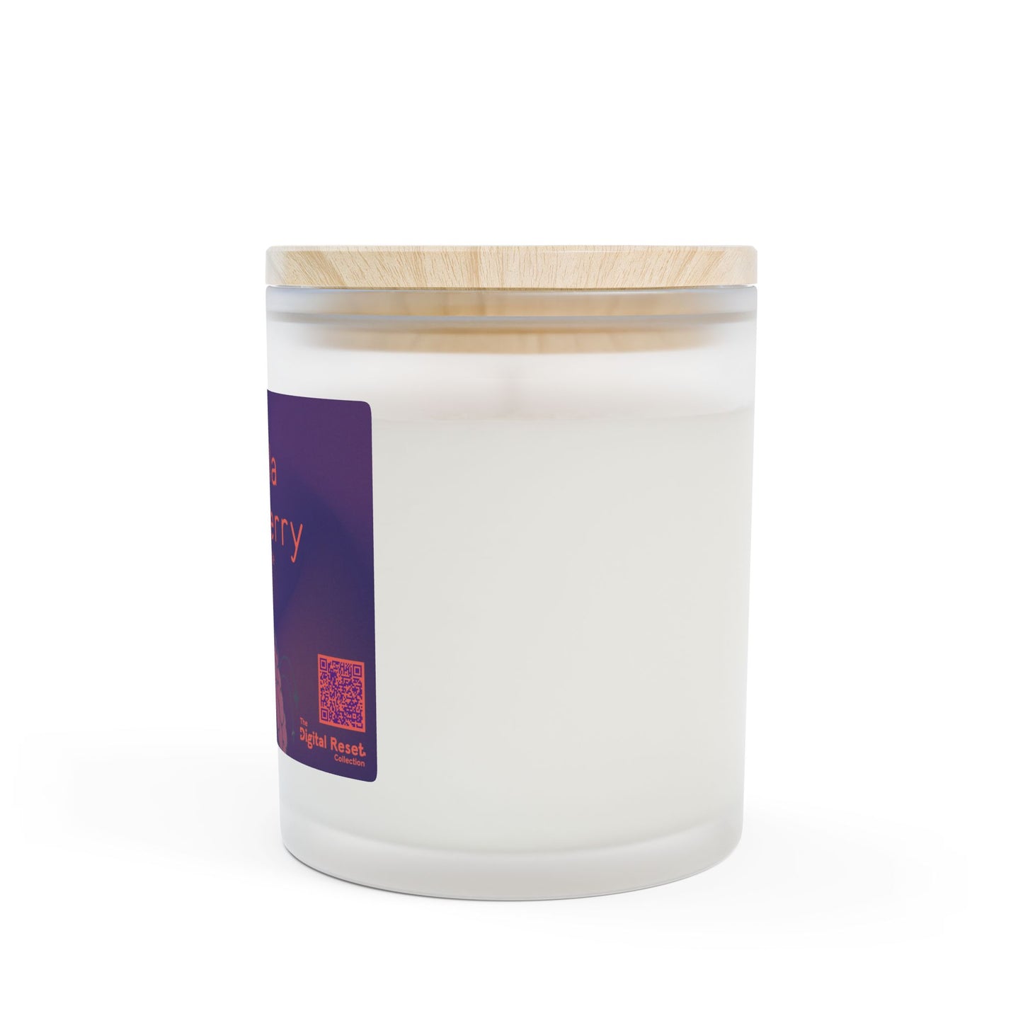 CKC Cares' Zen Collection: Vanilla Blackberry Frosted Glass Candle - A Digital Reset Companion for Burnout Recovery