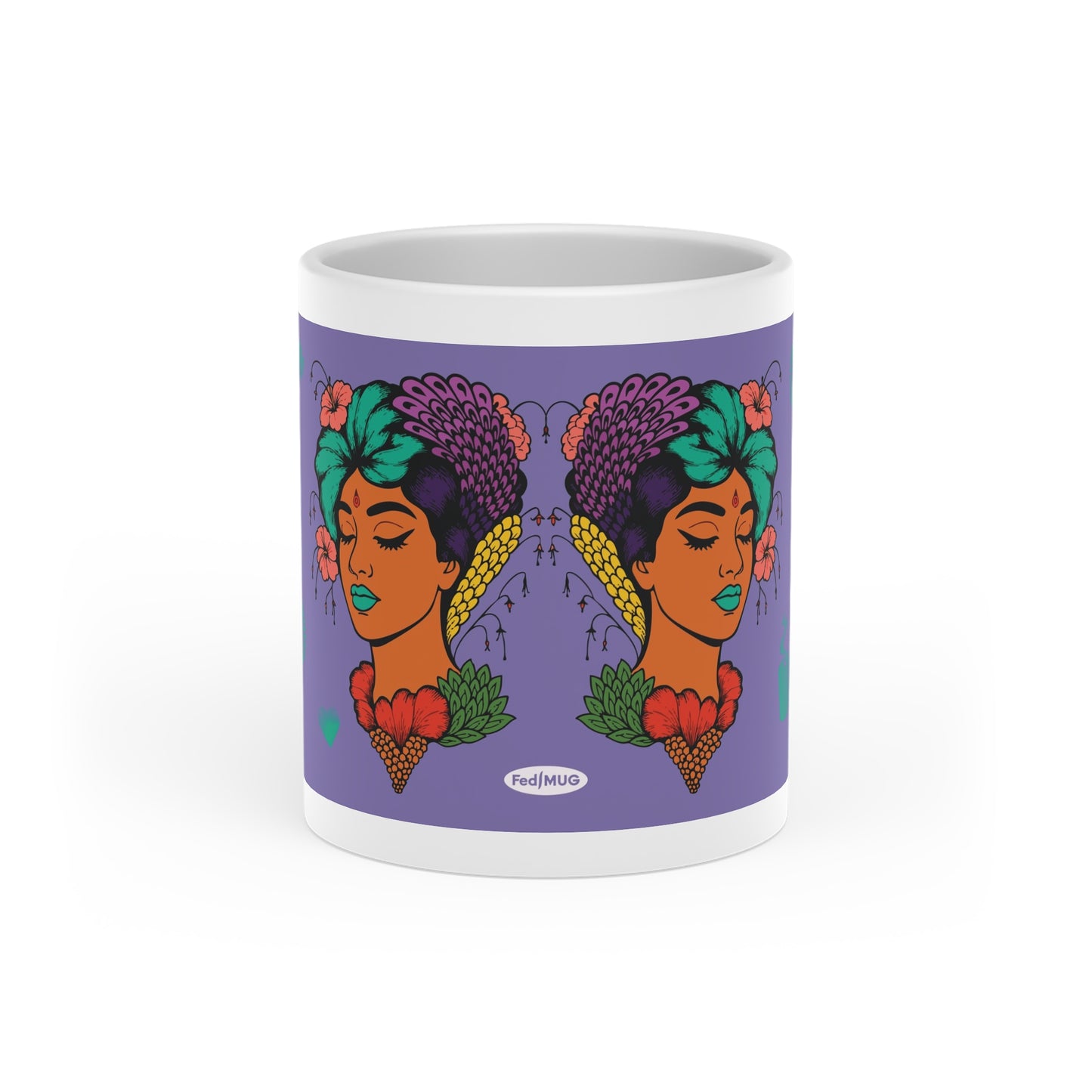 FedMUG Heart-Shaped Mug (Girl 2)