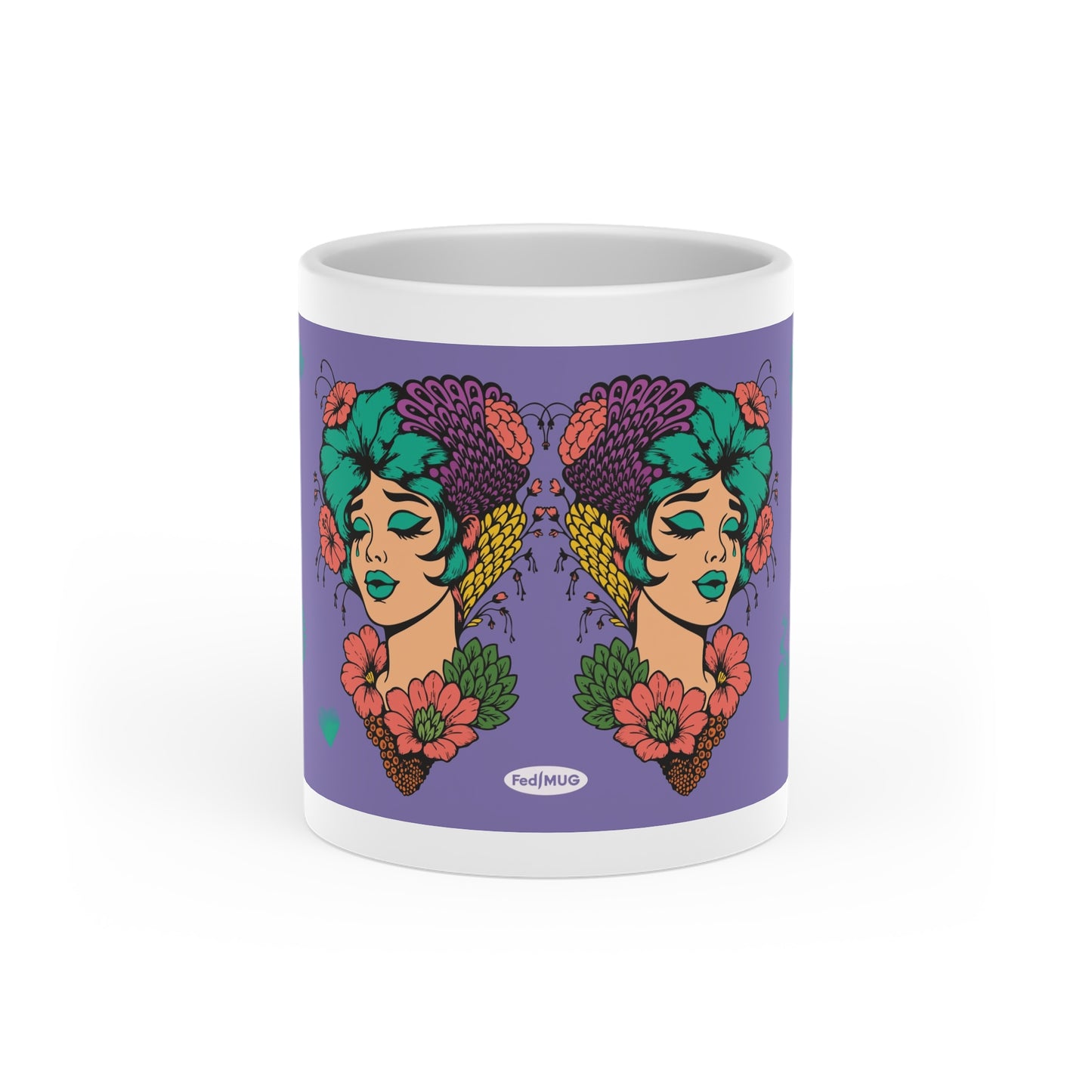 FedMUG Heart-Shaped Mug (Girl 2)