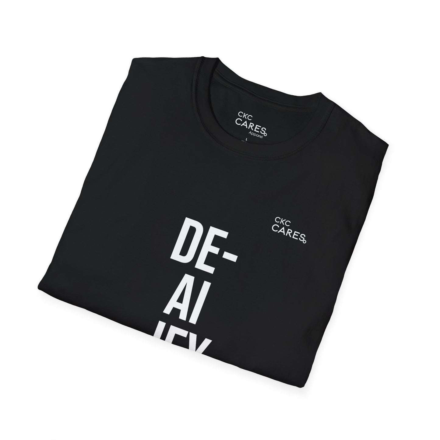 DE-AI-IFY ‘Reclaim Your Meaning’ Human-First Unisex T-Shirt (Black) | CKC Cares