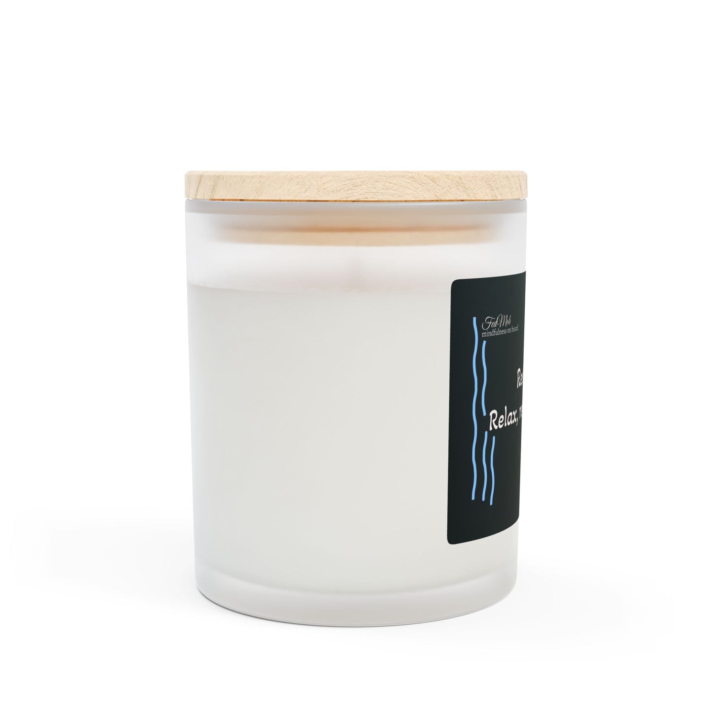 FedMOB RestSmart Candle Frosted Glass Candle, 11oz