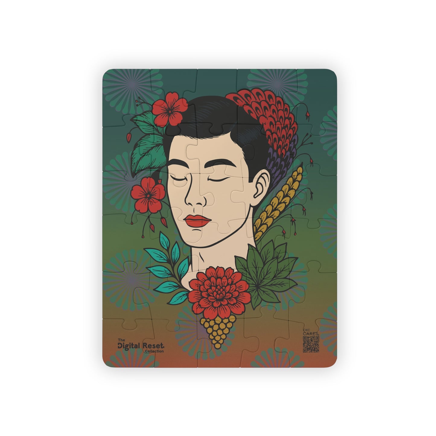 Garden Grace - 30-Piece Mindful Focus Puzzle w/cybersecurity awareness studio