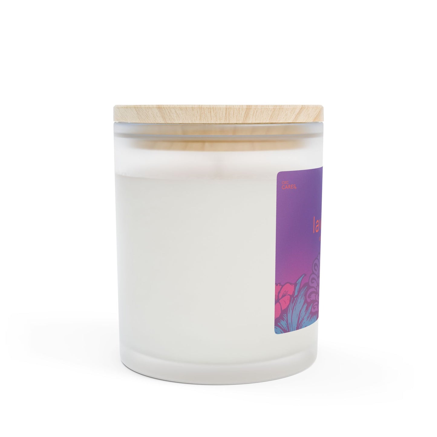 CKC Cares' Zen Collection: Lavender Frosted Glass Candle - A Digital Reset Companion for Evening Wind-Down