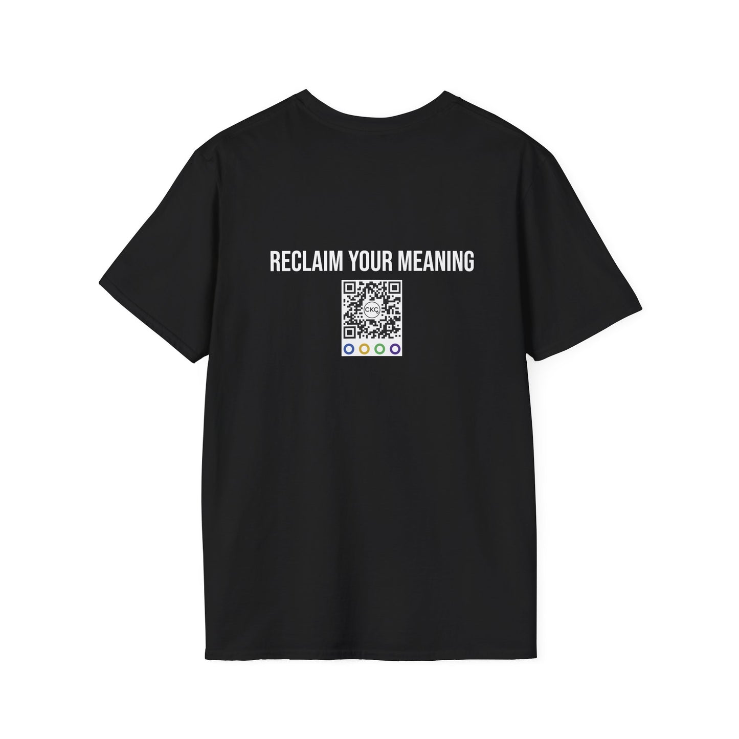 DE-AI-IFY ‘Reclaim Your Meaning’ Human-First Unisex T-Shirt (Black) | CKC Cares