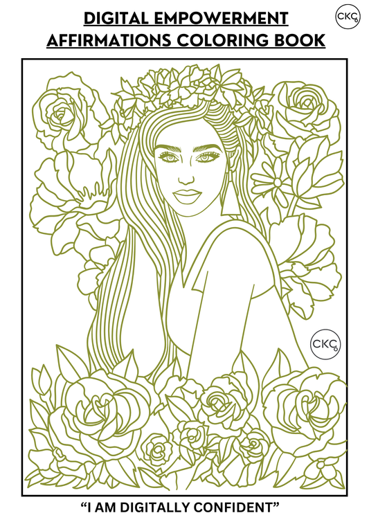 The Digital Empowerment Affirmations Colouring Book