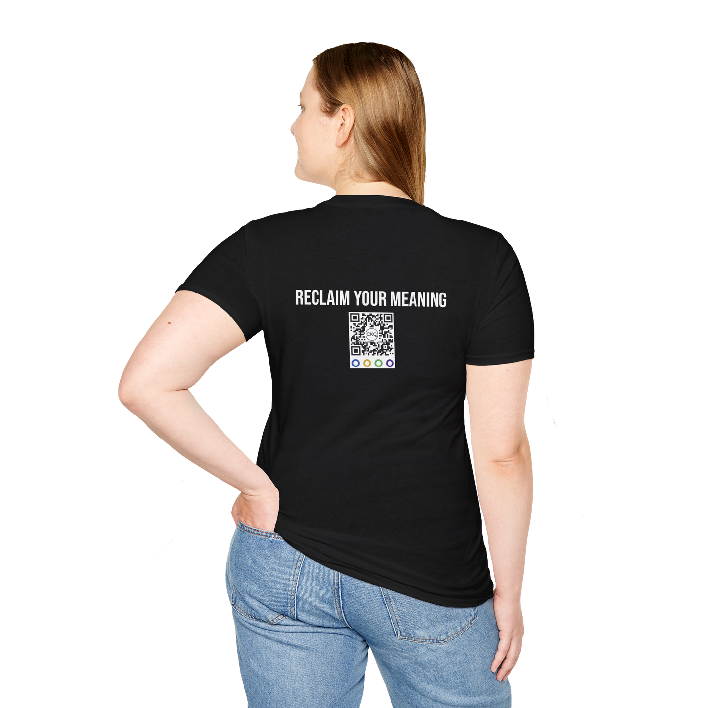 DE-AI-IFY 'Reclaim Your Meaning’ Human-First Unisex T-Shirt (White)| CKC Cares